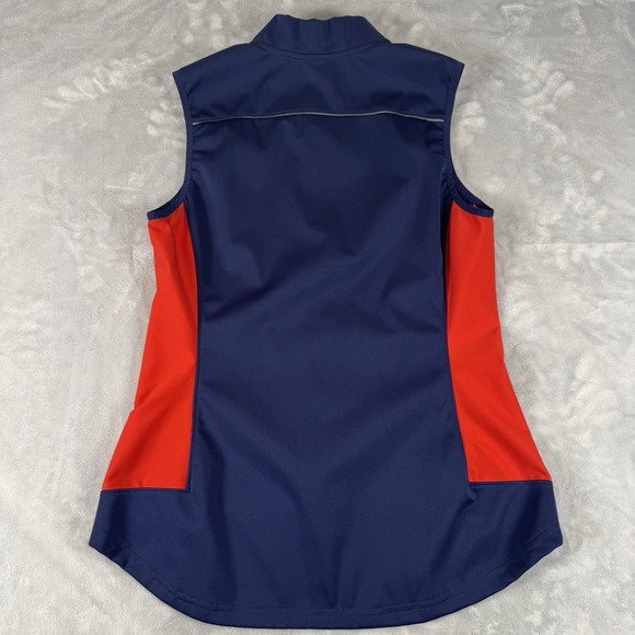Nike Full Zip UCONN Huskies Vest Women's Navy & Red Size L - Picture 9 of 9